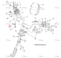 Провод держатель Polaris Widetrak LX (2006) (5432261)