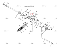 TORQUE рычаг сварной задний чёрный Polaris Widetrak LX (2006) (1541979-067)