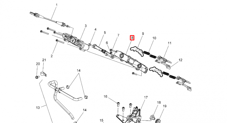1204992 Планка клапанов Polaris 800 AXYS 2208930
