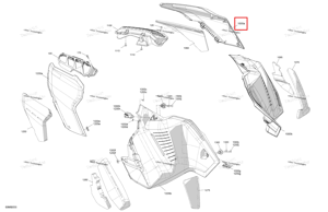 Правый передний панель a to 1000 a a Ski-Doo 517307820