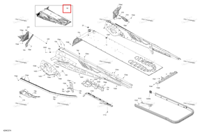 Шасси тоннель блок 154 au Ski-Doo 415130514