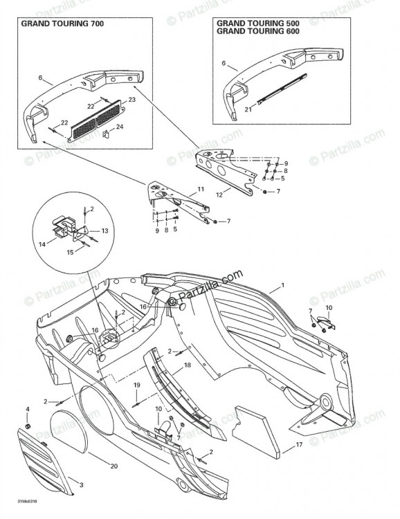 502006697 Центральная решетка. 600 HO, 700, 800 ADRENALINE MX Z 600. MX Z 700. MX Z 800. 600, 600 HO, 800 RENEGADE MX Z 600. MX Z 800.
