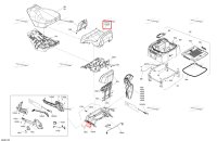 Пассажира сиденье крышка Ski-Doo Expedition 850 E-TEC SE (2024) (510007762)
