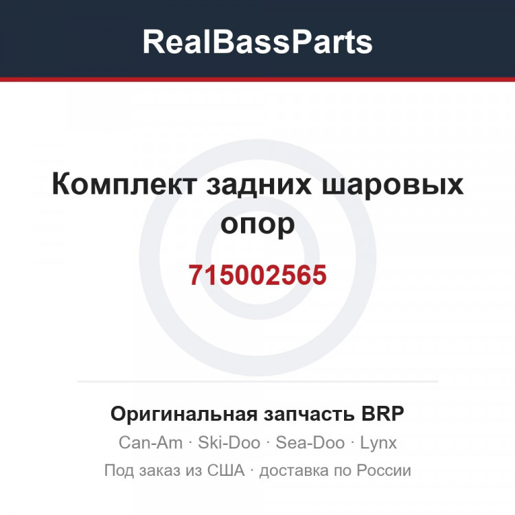 715002565 Комплект задних шаровых опор