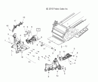 Скоба рамы нижняя правая Polaris BRACE-LOWER RH MACH  5136332