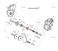 Упорный шайба Polaris Widetrak LX (2006) (3233378)
