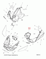 2635756 Панель нижняя левая AXYS Polaris