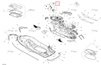 Передний REWINDER крышка Sea-Doo RXT (2016) (291002724)