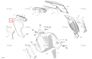 Левый передний панель a to 1200 a a Ski-Doo 517307822