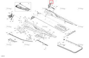 Правый подножка Ski-Doo 518334509