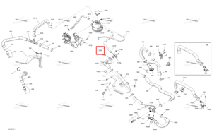 Вентиляция шланг Ski-Doo 509001366
