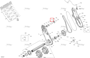 Звёздочка 22 зубьев Ski-Doo 504154809