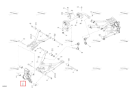 Левый задний поворотный кулак Can-Am Outlander 4x4 XT 1000R (2025) (706004297)