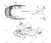 TAPE FOIL с полукруглой головкой 7 Polaris Widetrak LX (2006) (5810497)