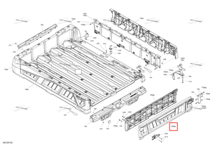 Exterior Tailgate панель Can-Am 708302895