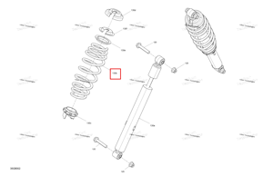 Carbon чёрный компрессионный пружина Can-Am 706204011