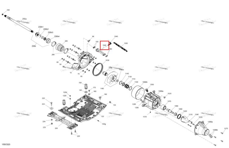 Водяной выпускной Sea-Doo RXT-X 300 (2023) (271002150)
