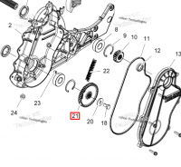 3222239 Звезда нижняя 44T Polaris