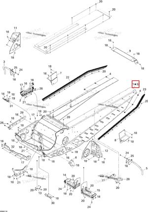 Рама 121 Ski-Doo 415129224