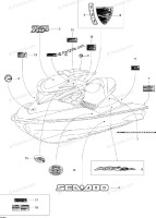 219902562 DECALQUE SEADOO*SEA-DOO DECAL