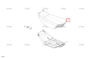 Сиденье крышка Ski-Doo 510007677