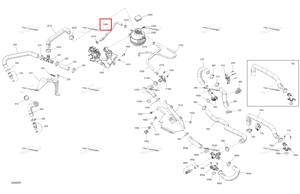 Вентиляция шланг Ski-Doo 509001367