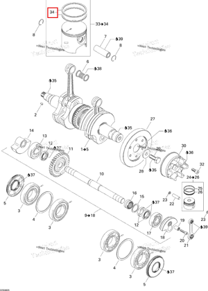 RECTANGULAR кольцо OVERSIZE Sea-Doo 420815268