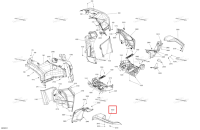 Legion красный левый задний крыло Can-Am Outlander 4x4 STD 500 (2025) (705018943)