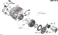 Крышка Can-Am Outlander 650 XT (2008) (420611130)