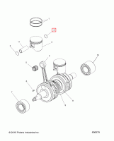 Кольцо стопорное Polaris CIRCLIP-PISTON 22MM X 1.5 3021840