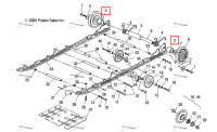 TUBESPACER CTR OUTSIDE Polaris Widetrak LX (2006) (5330171-067)