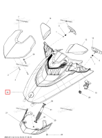 Капот в сборе чёрный RXT × Sea-Doo RXT-X 260 RS (2012) (269501706)