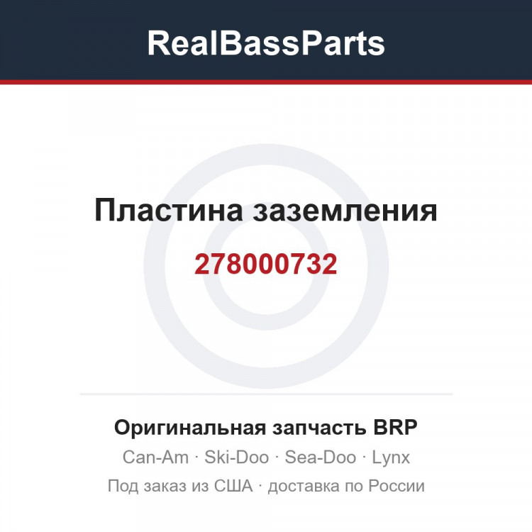 278000732 Пластина заземления