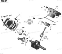 Цилиндр задний Can-am 420413115 420413117