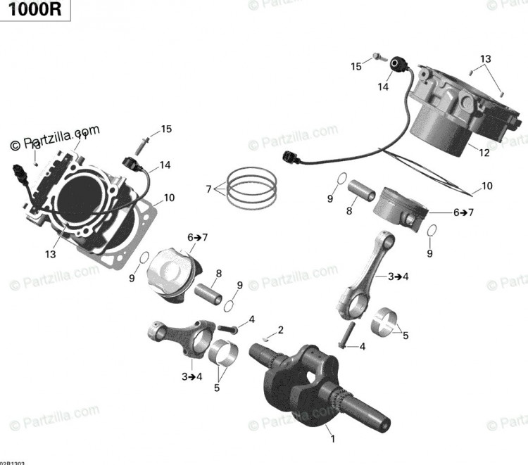 Цилиндр задний Can-am 420413115 420413117