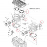 09-710238 Комплект прокладок верхний для снегоходов Polaris WIDETRAK LX 550 3085666/3085704/3023392/3085714/3085619