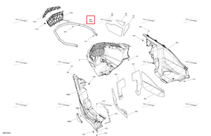 Передний бампер модель Neo жёлтый Ski-Doo 502008126