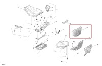 708003969 Спинка задняя пассажира для квадроциклов Can-Am