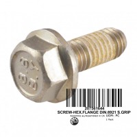 207561644 SCREW-HEX.FLANGE DIN.6921 S.GRIP Болт M6 X 16