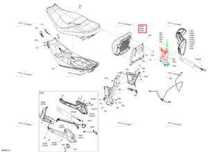 Спинка крышка Ski-Doo 510007951