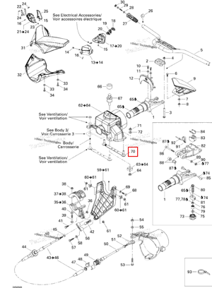 STEERING опора Sea-Doo 277001072