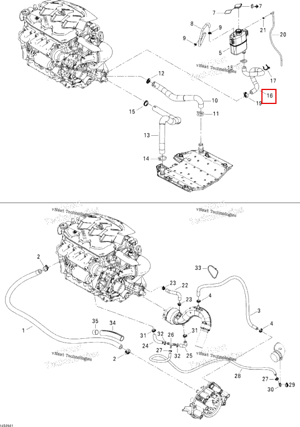 FORMED обратный шланг Sea-Doo 276000122