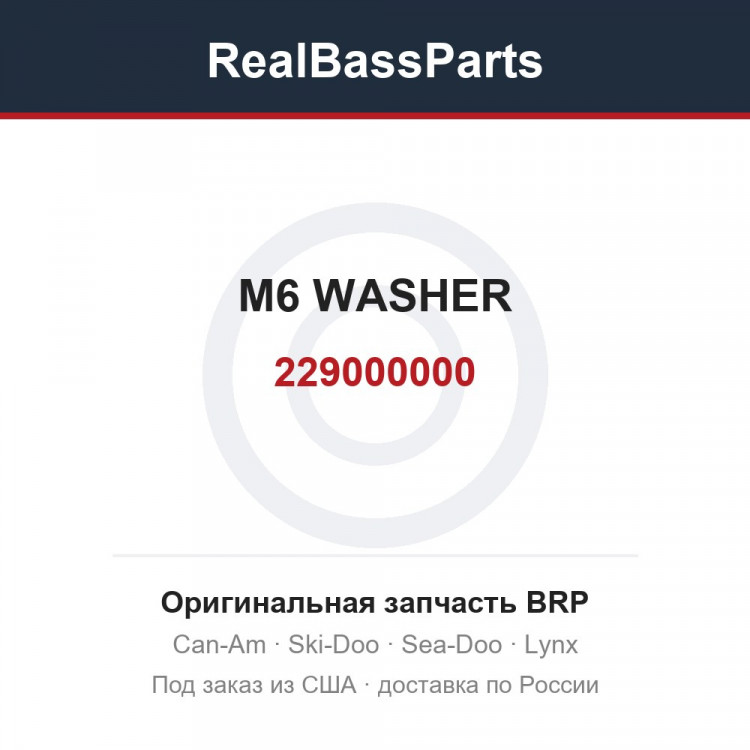 229000000 M6 WASHER