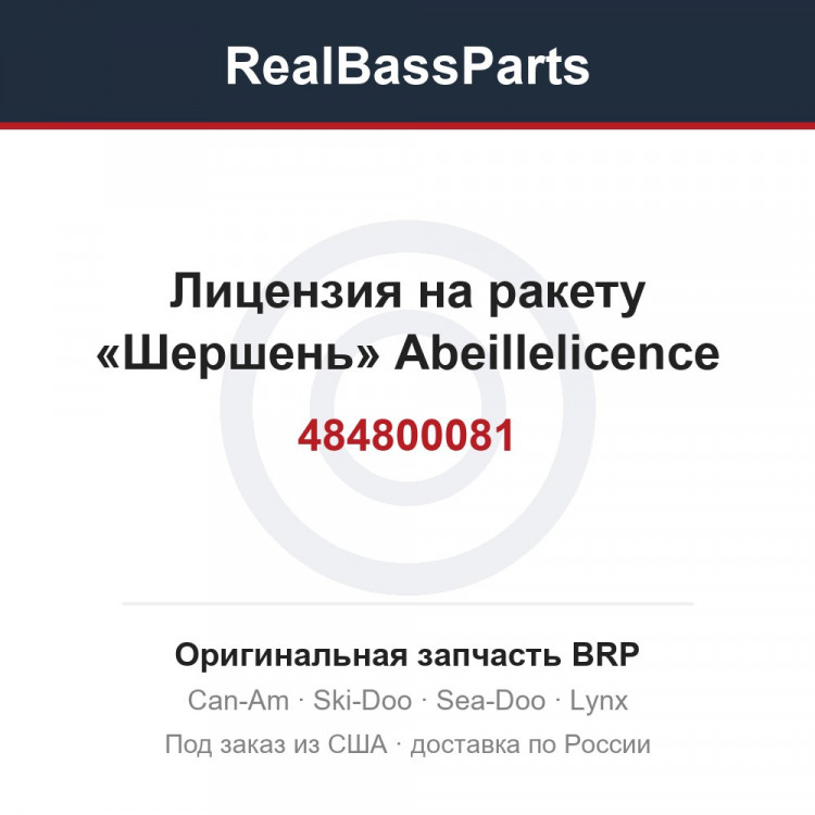 484800081 Лицензия на ракету «Шершень» Abeillelicence