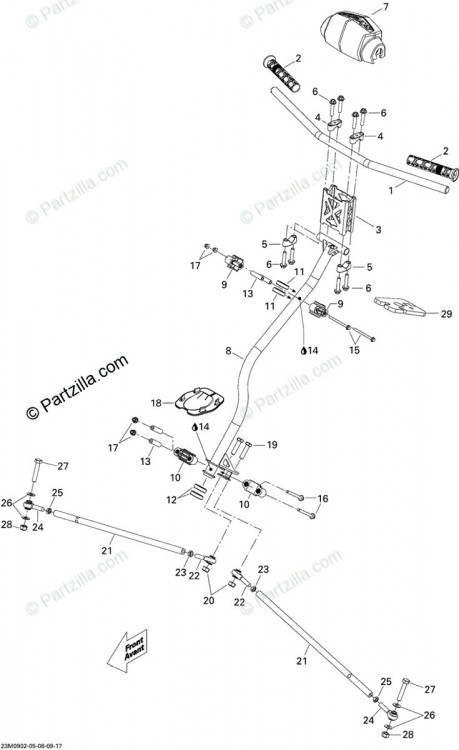 250000352 SCREW HEXAGONAL FLANGE M8  Болт M8 X 40