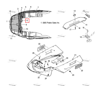 TAPE FOIL с полукруглой головкой 4 Polaris Widetrak LX (2006) (5810494)