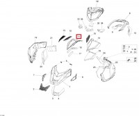 517304831 Верхняя панель Ski-Doo Scandic LYNX