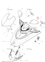 Чёрный левый зеркало корпус × XRS Sea-Doo RXT-X 260 RS (2012) (269501772)
