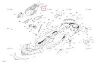 Dazzling синий крышка Sea-Doo Spark Trixx 2up (2023) (291005896)