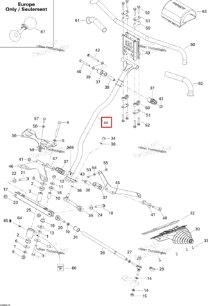 Основной трубка Ski-Doo 506151886